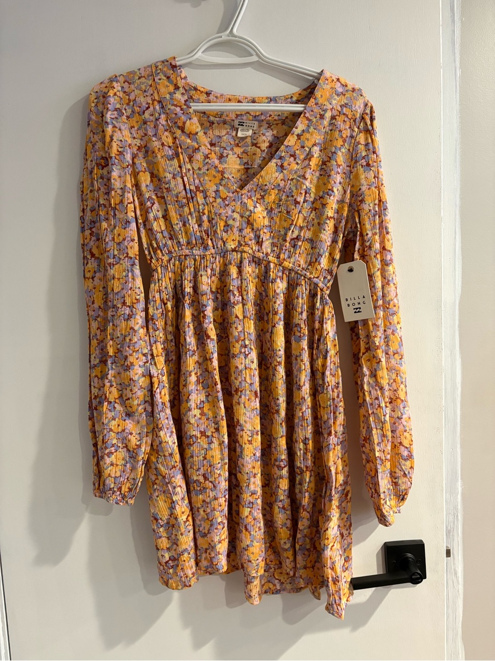Billabong Floral Long Sleeve Dress